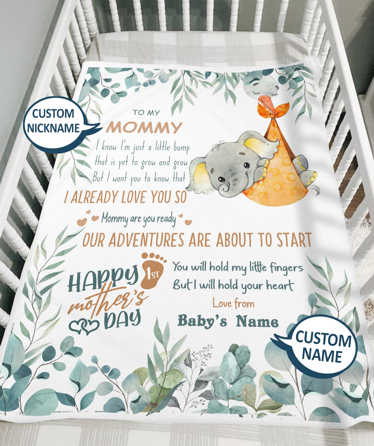 KZW031 First Mother's Day Blanket Gifts For Mother's Day