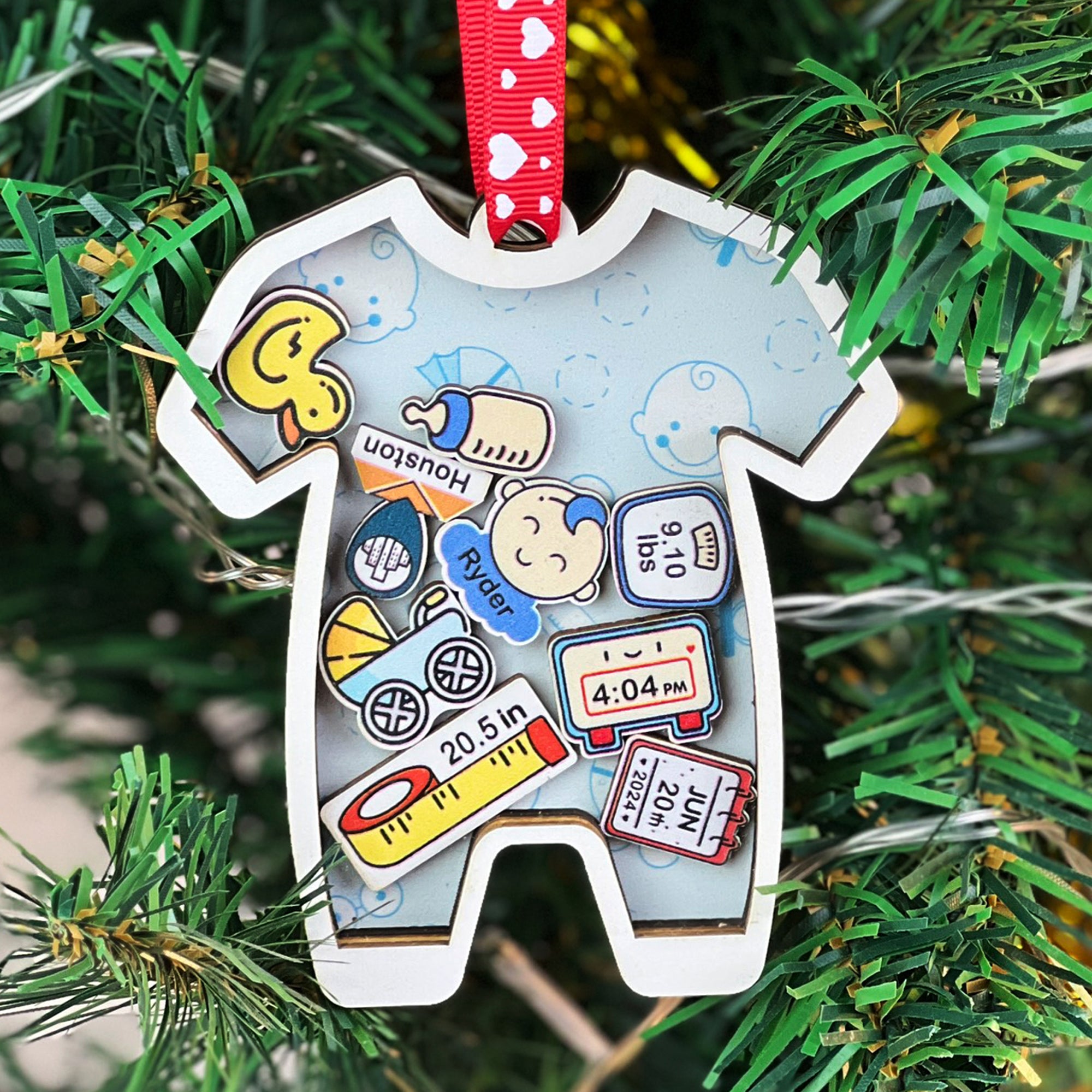 Baby Ornament Announcement, First Christmas Ornament, Personalised First Christmas Gifts