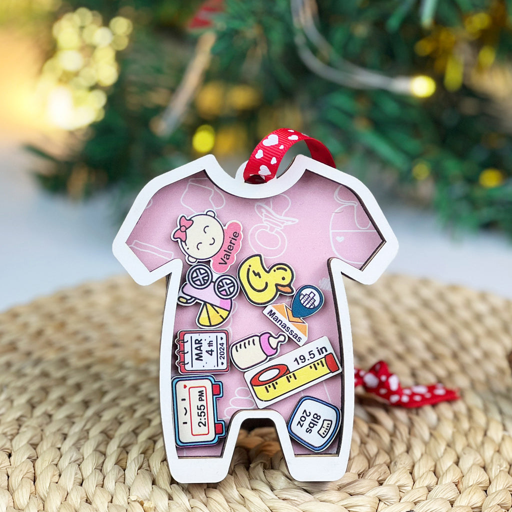 Baby Ornament Announcement, First Christmas Ornament, Personalised First Christmas Gifts