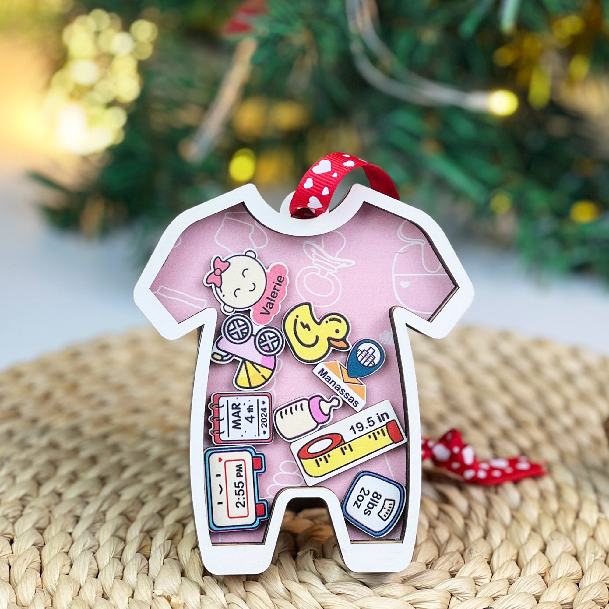 Baby Ornament Announcement, First Christmas Ornament, Personalised First Christmas Gifts