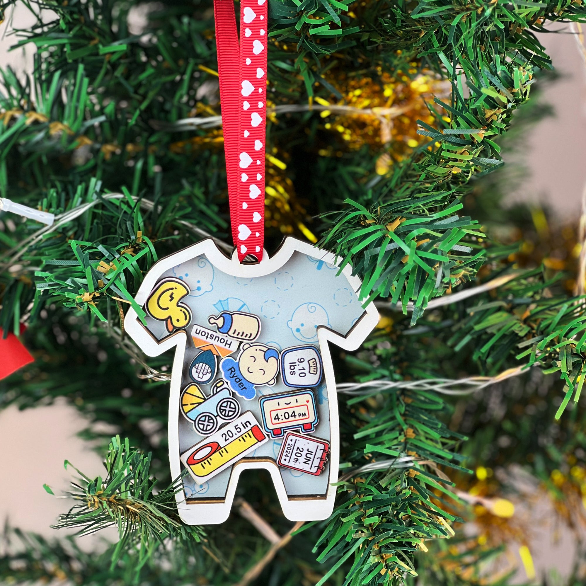 Baby Ornament Announcement, First Christmas Ornament, Personalised First Christmas Gifts