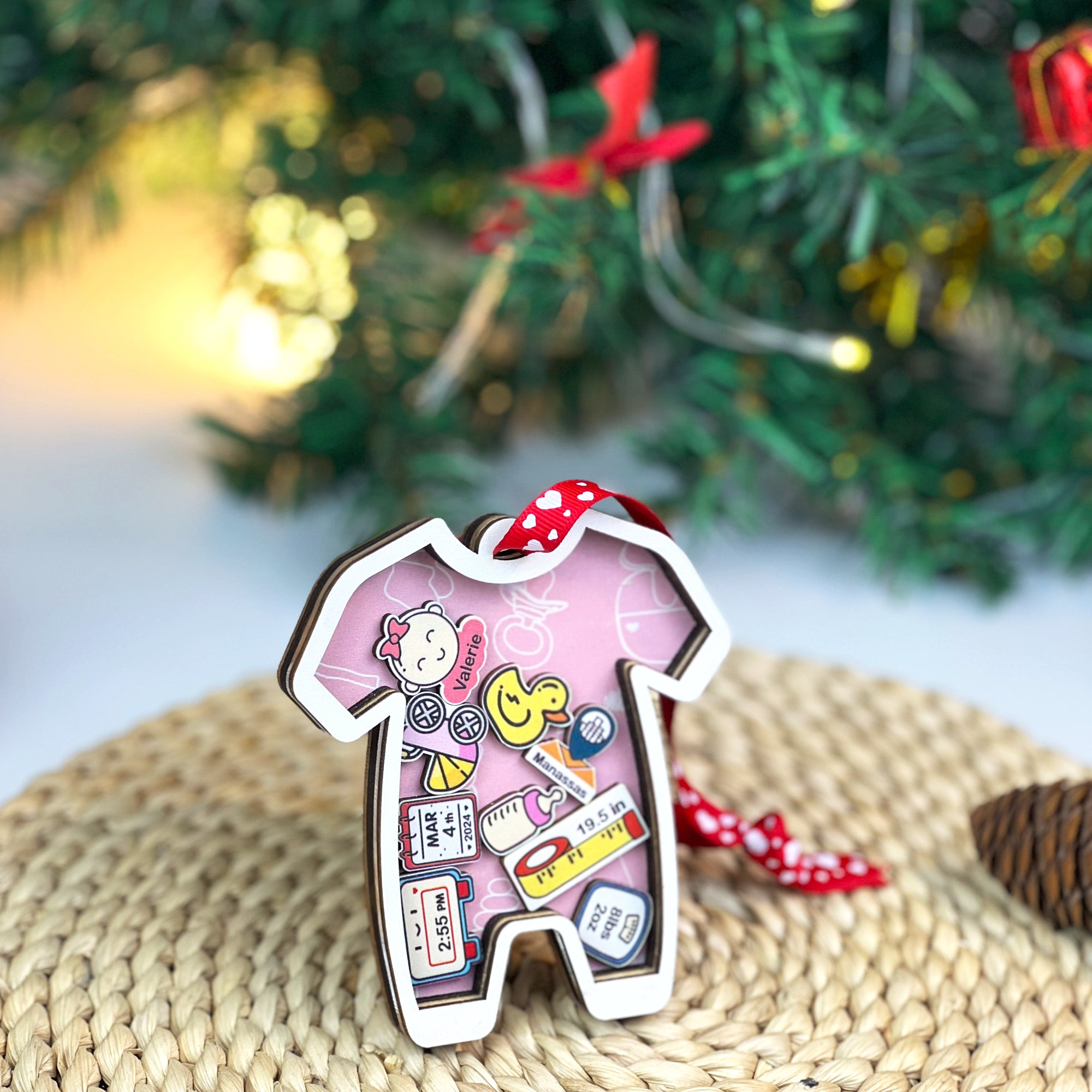 Baby Ornament Announcement, First Christmas Ornament, Personalised First Christmas Gifts