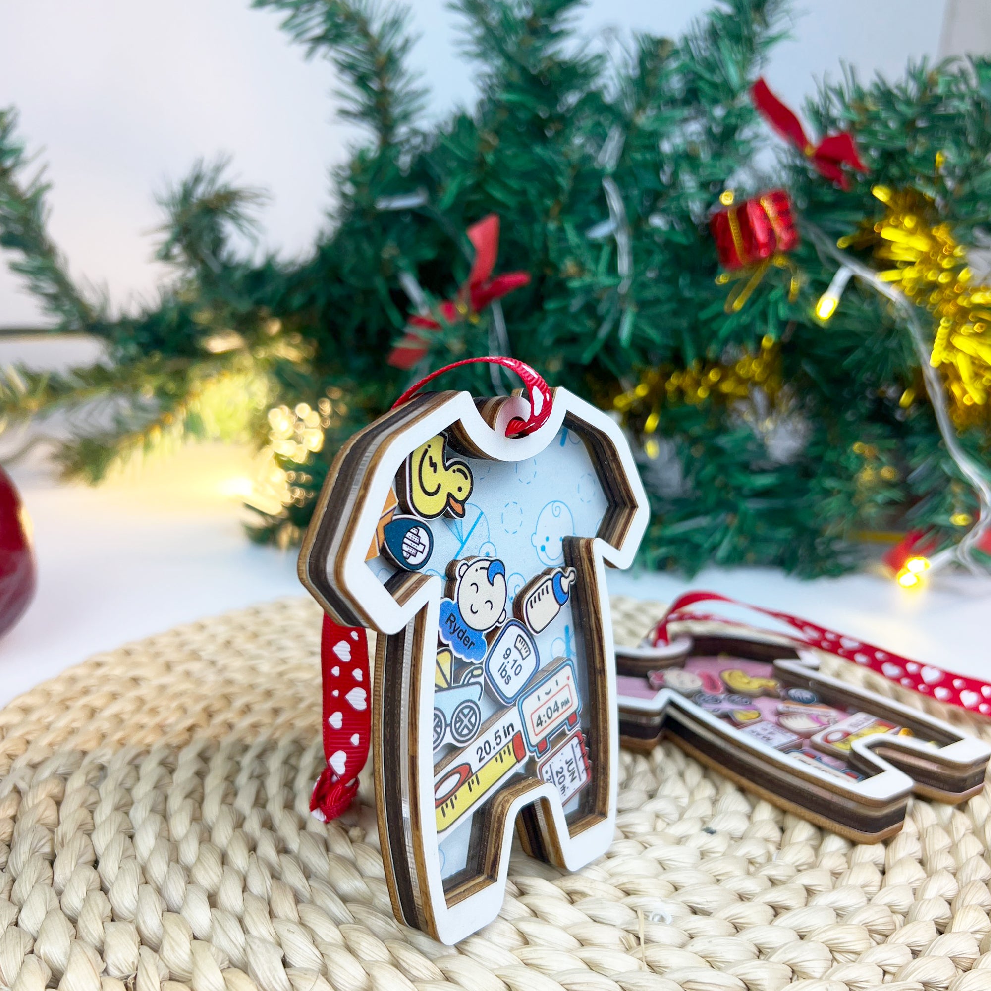 Baby Ornament Announcement, First Christmas Ornament, Personalised First Christmas Gifts