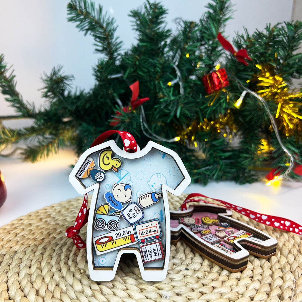 Baby Ornament Announcement, First Christmas Ornament, Personalised First Christmas Gifts