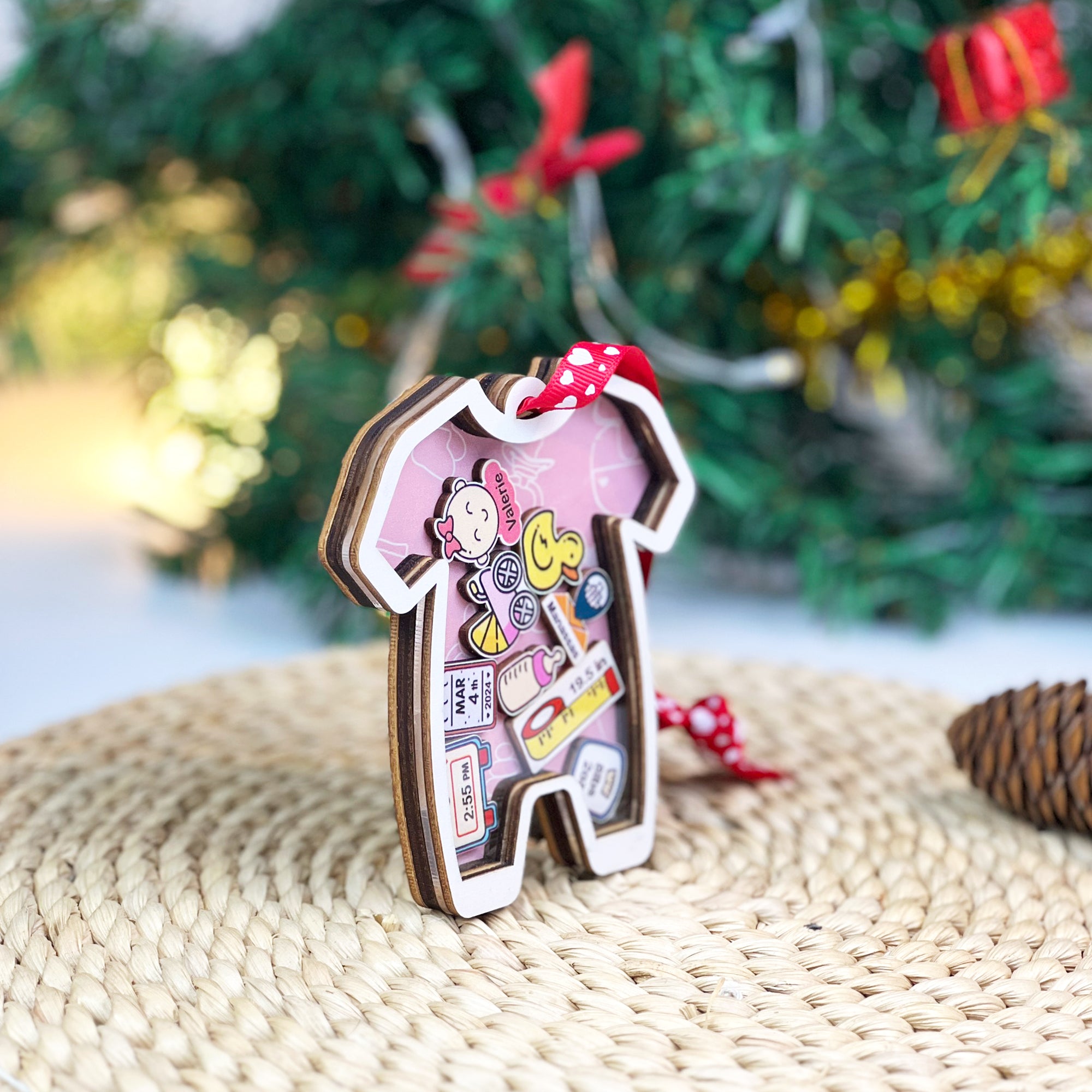 Baby Ornament Announcement, First Christmas Ornament, Personalised First Christmas Gifts