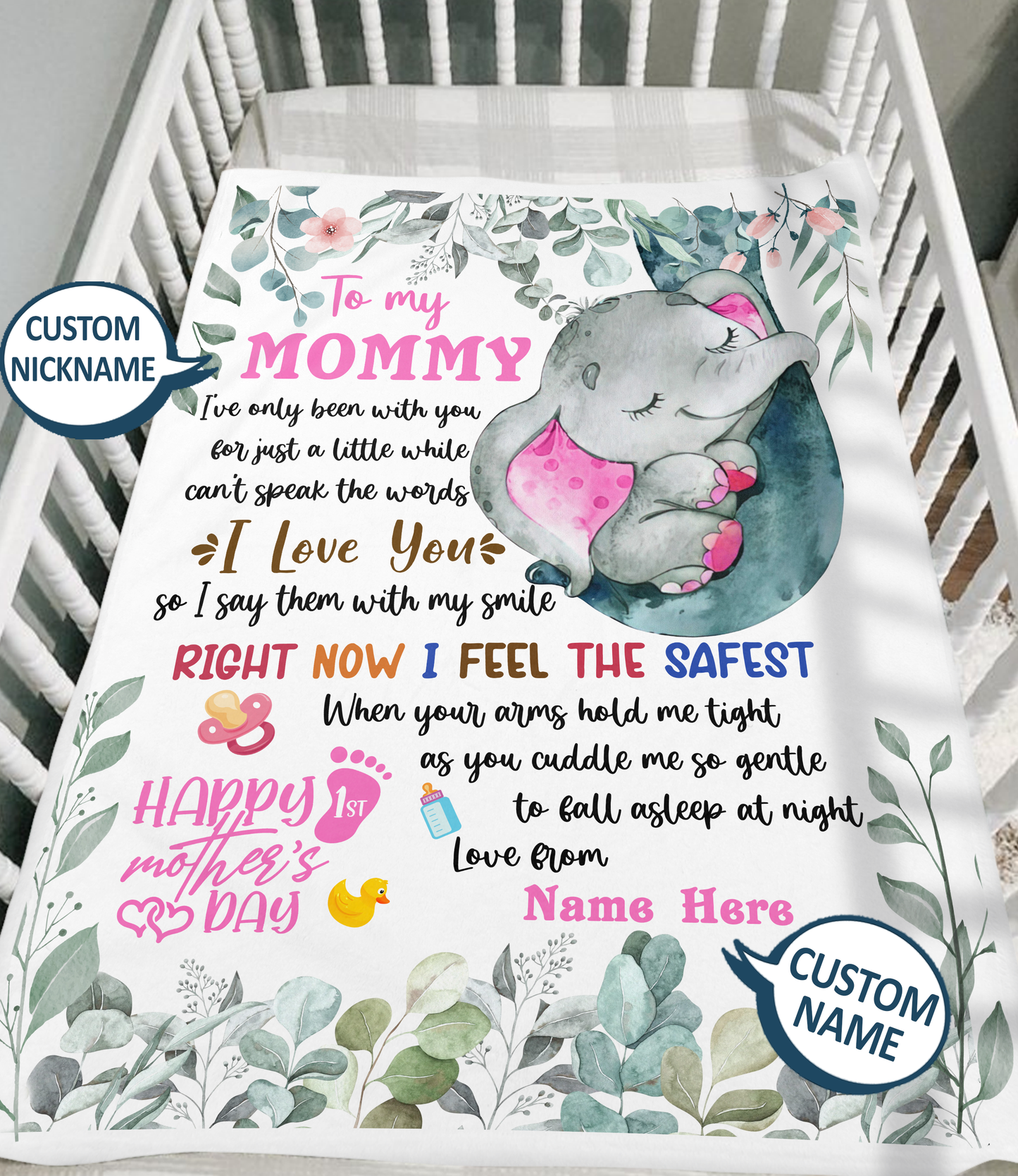 KZW032 First Mother's Day Blanket Gifts For Mother's Day