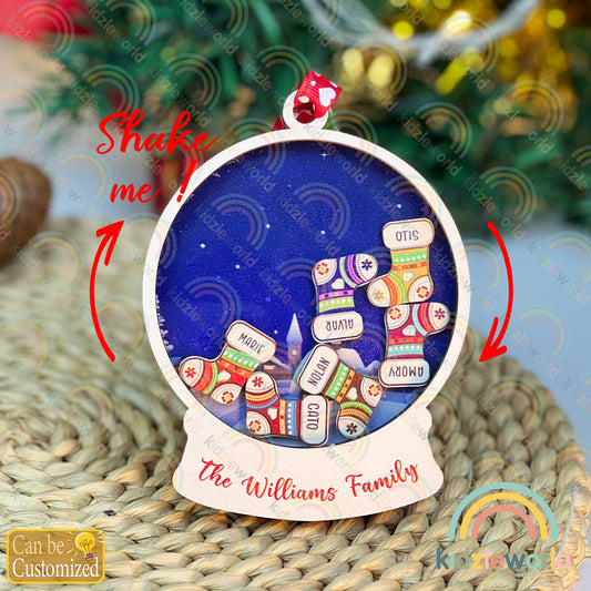 Family Personalized Ornaments, Family Christmas Ornaments, Custom Holiday Ornament, Diy Christmas Decorations