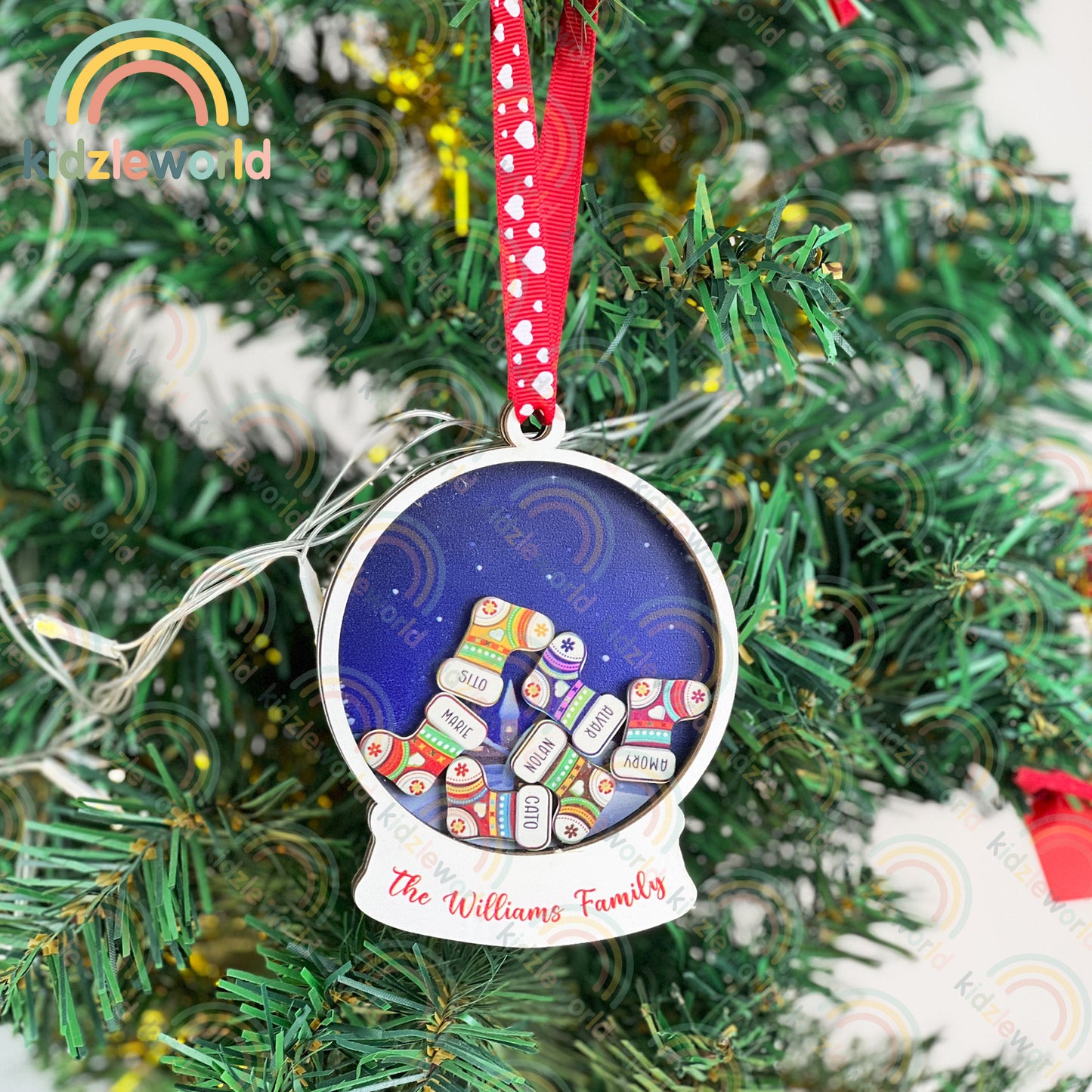 Family Personalized Ornaments, Family Christmas Ornaments, Custom Holiday Ornament, Diy Christmas Decorations