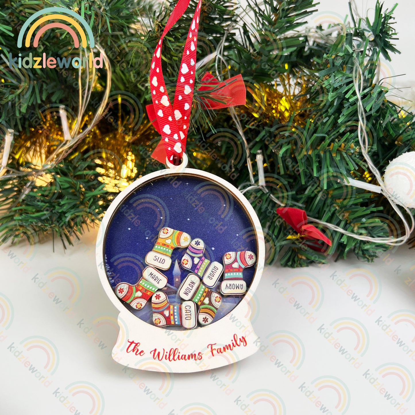 Family Personalized Ornaments, Family Christmas Ornaments, Custom Holiday Ornament, Diy Christmas Decorations