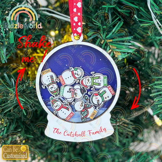 Custom Christmas Ornament, Diy Christmas Ornament, Personalized Family Christmas Tree Ornaments