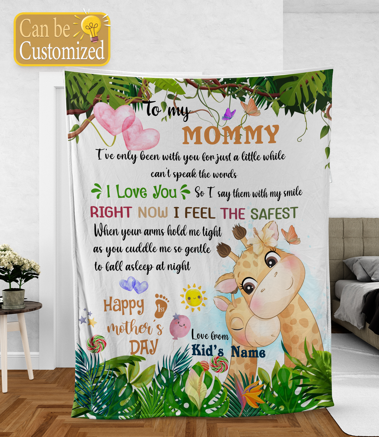 KZW035 First Mother's Day Blanket Gifts For Mother's Day