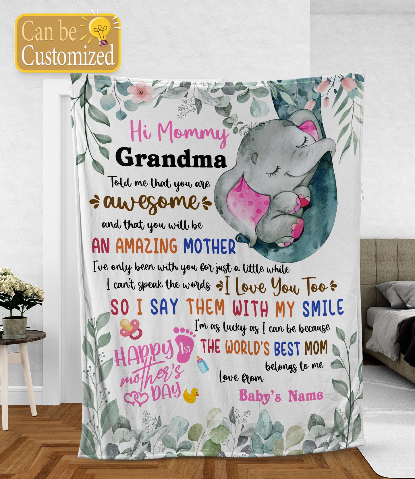 KZW037 First Mother's Day Blanket Gifts For Mother's Day