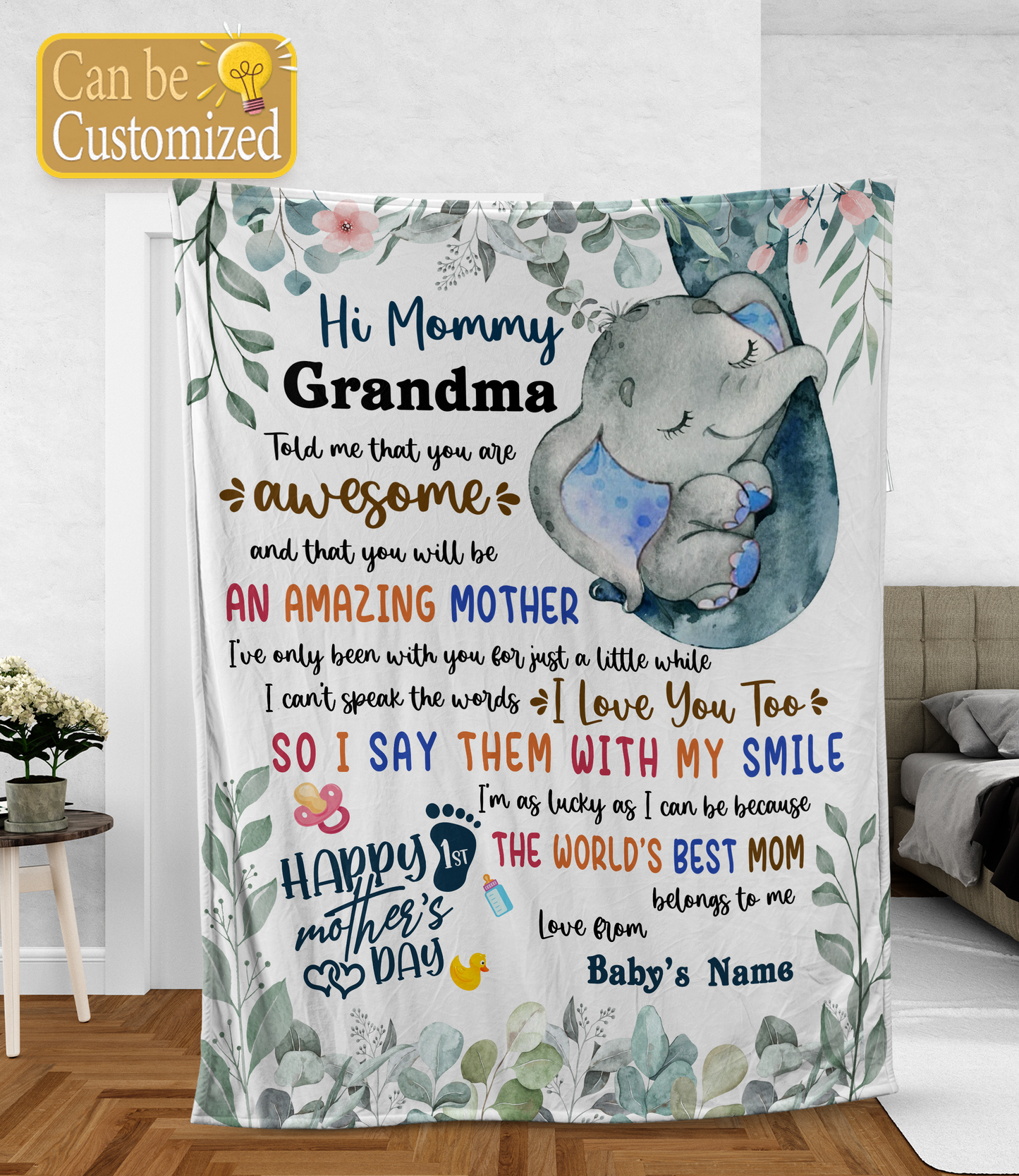 KZW037 First Mother's Day Blanket Gifts For Mother's Day