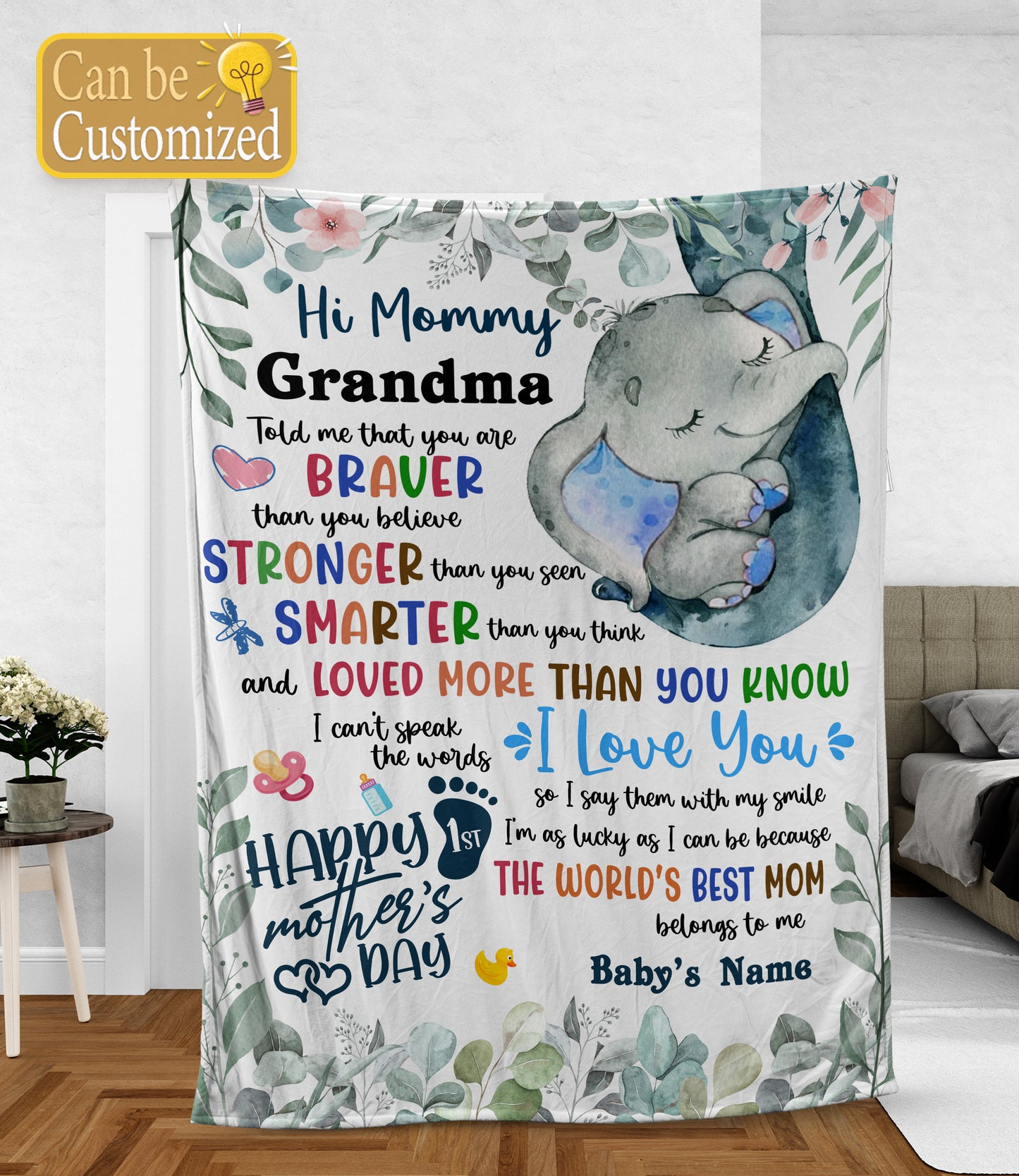 KZW038 First Mother's Day Blanket Gifts For Mother's Day