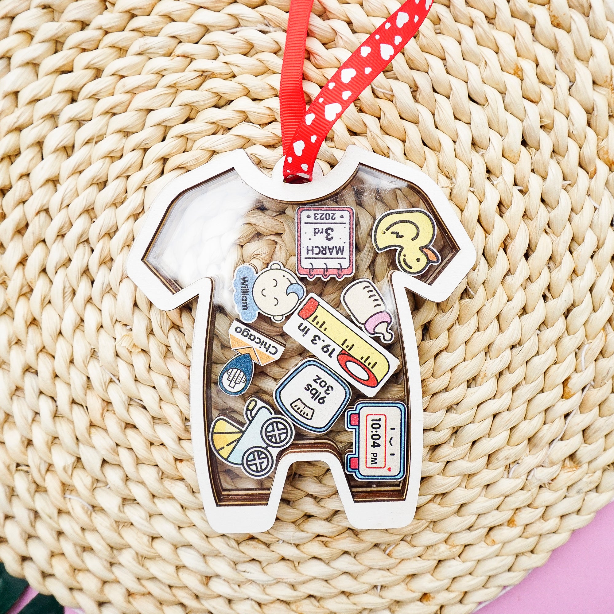 Babys First Christmas Ornament, Personalized Baby Ornaments Christmas