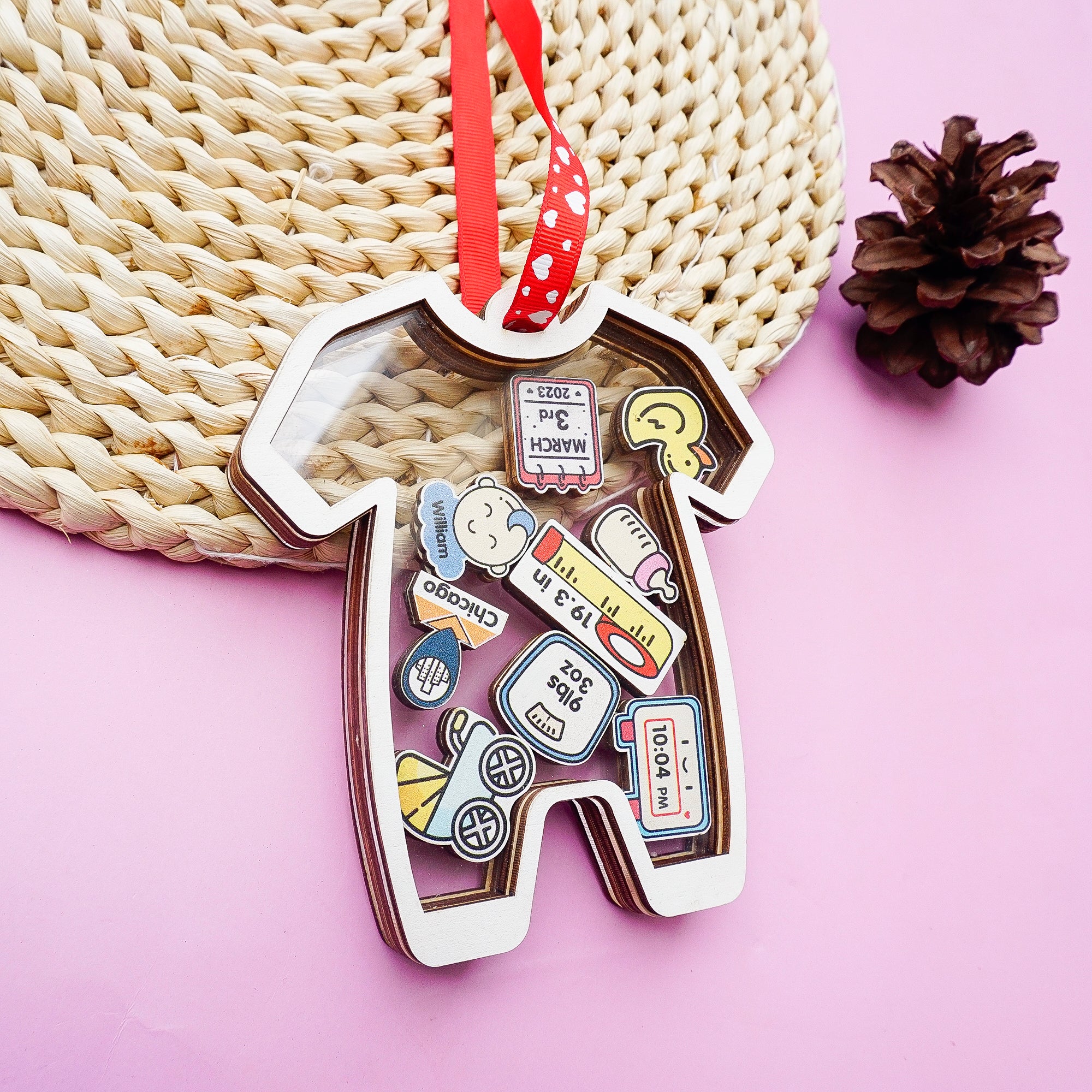 Babys First Christmas Ornament, Personalized Baby Ornaments Christmas