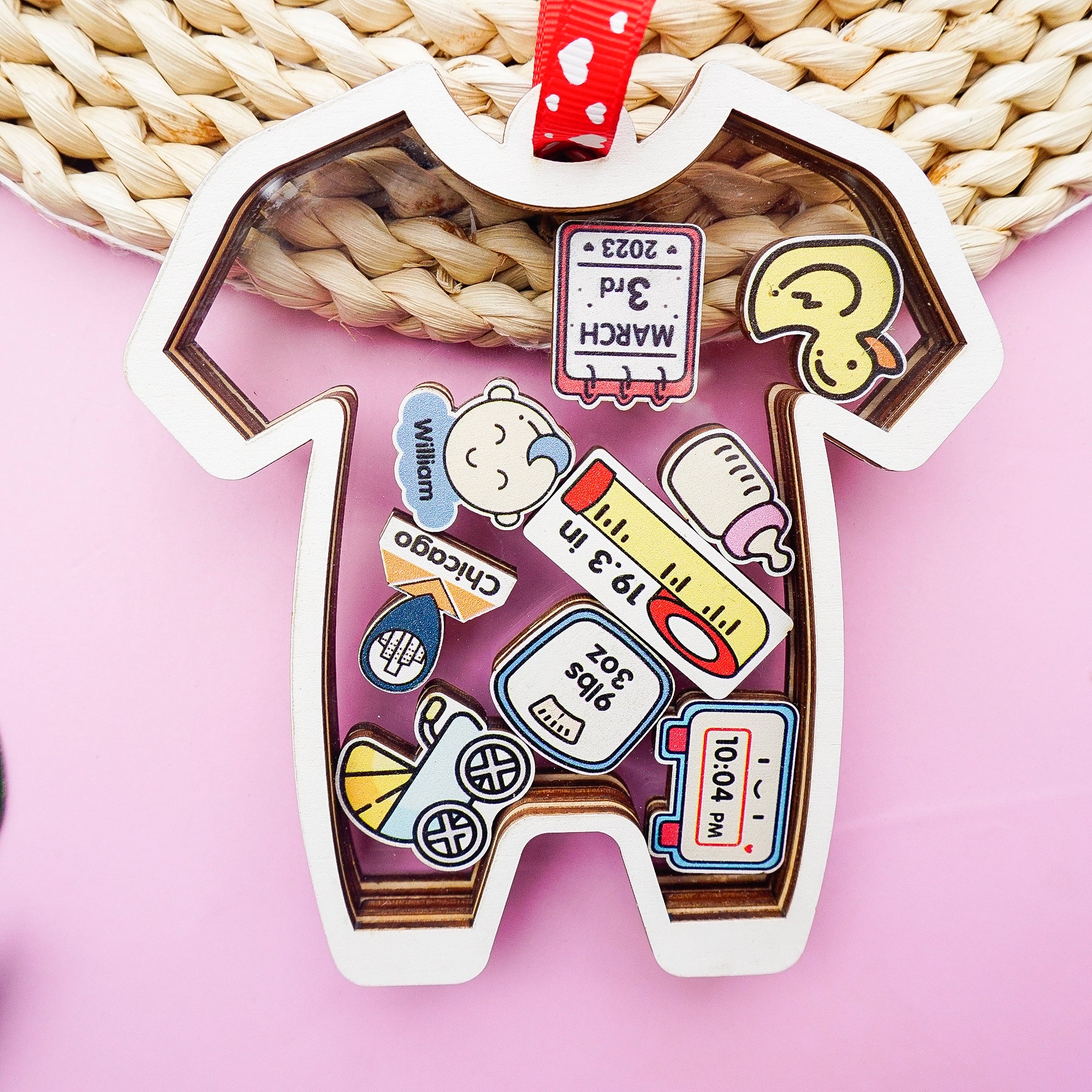 Babys First Christmas Ornament, Personalized Baby Ornaments Christmas