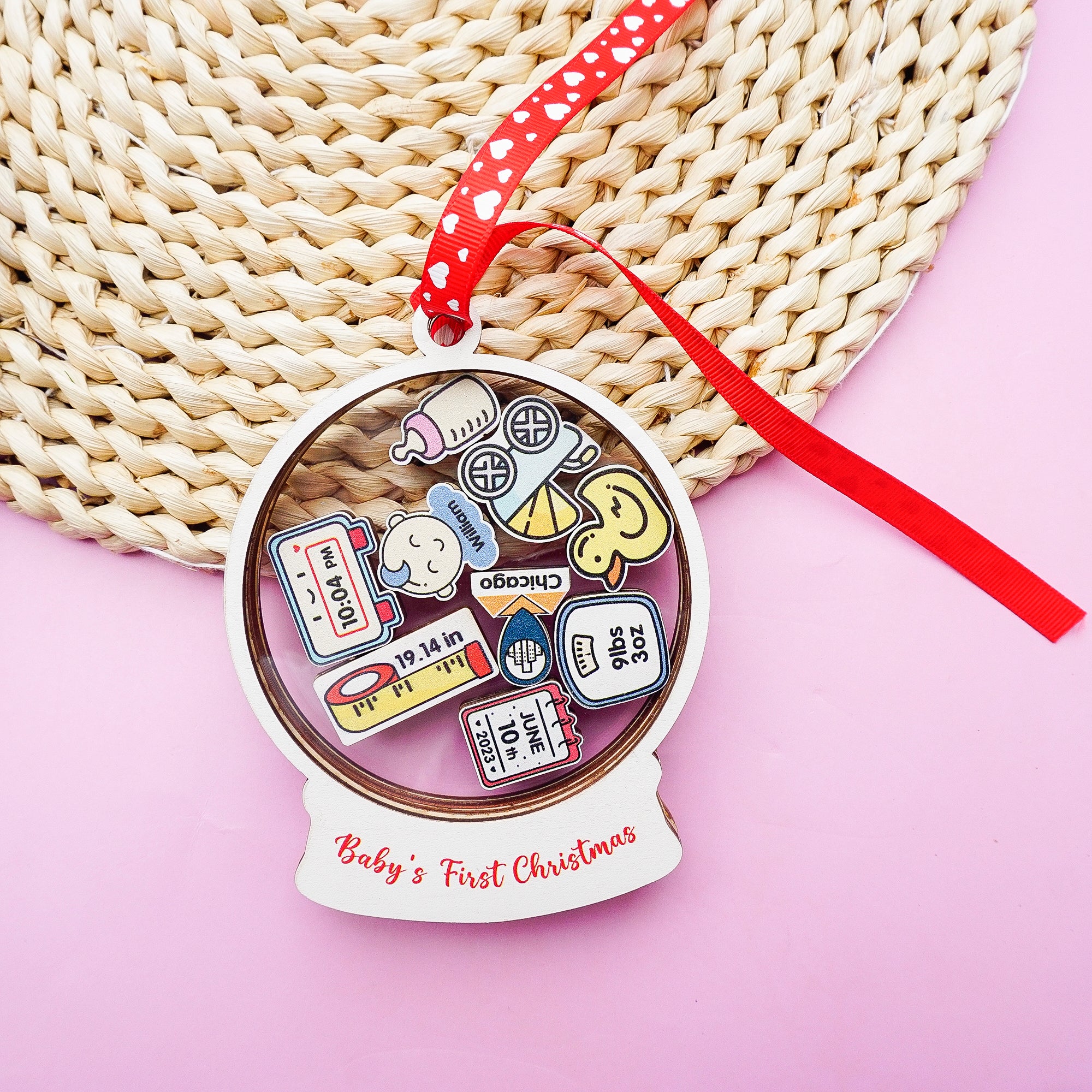 Baby Ornament Personalized Baby Ornaments Christmas