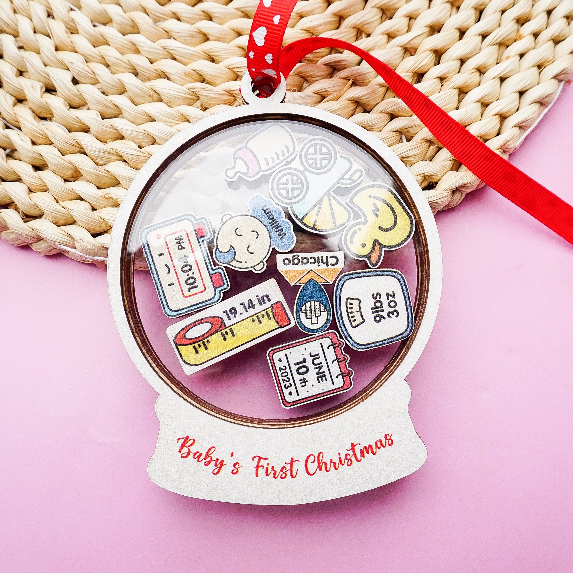 Baby Ornament Personalized Baby Ornaments Christmas