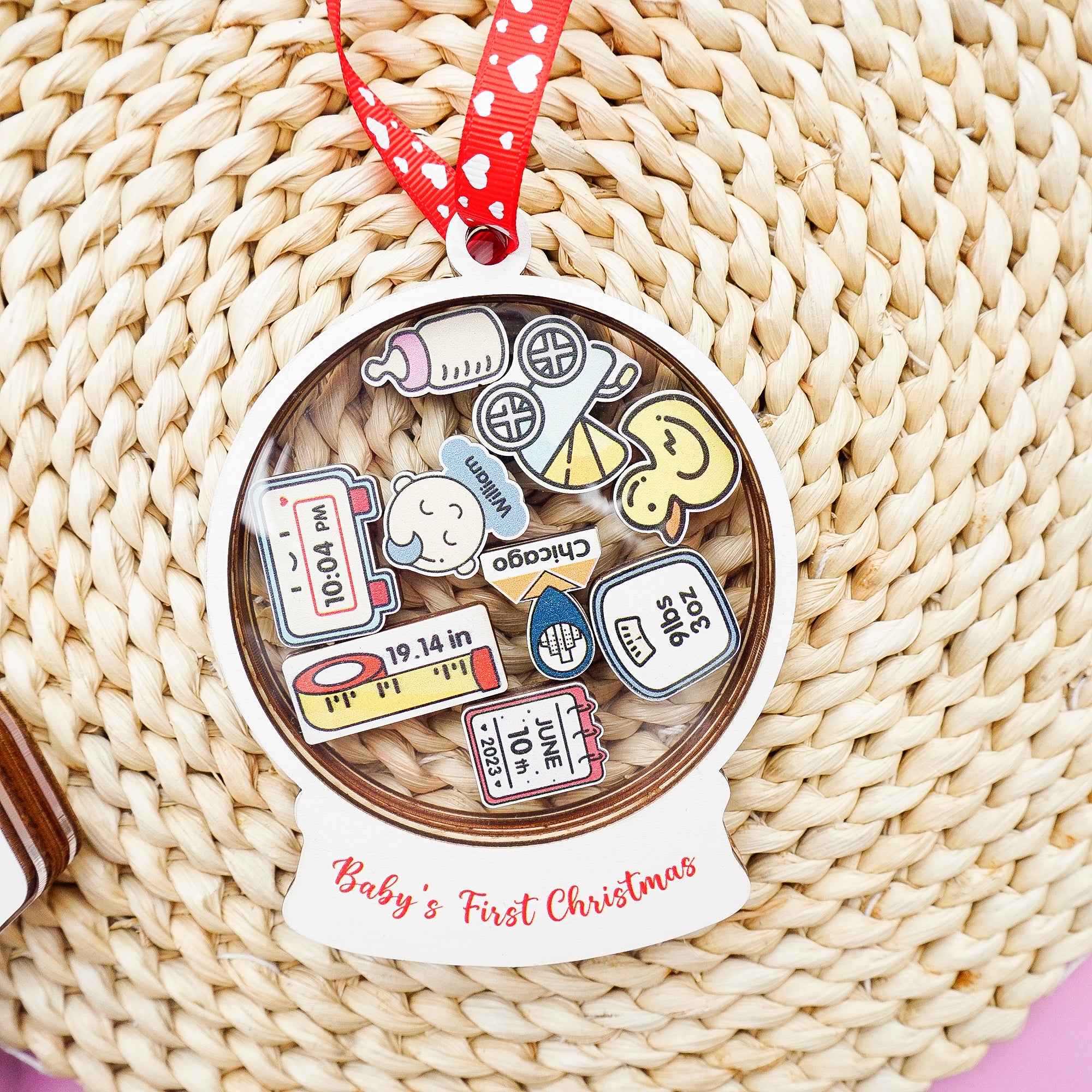 Baby Ornament Personalized Baby Ornaments Christmas