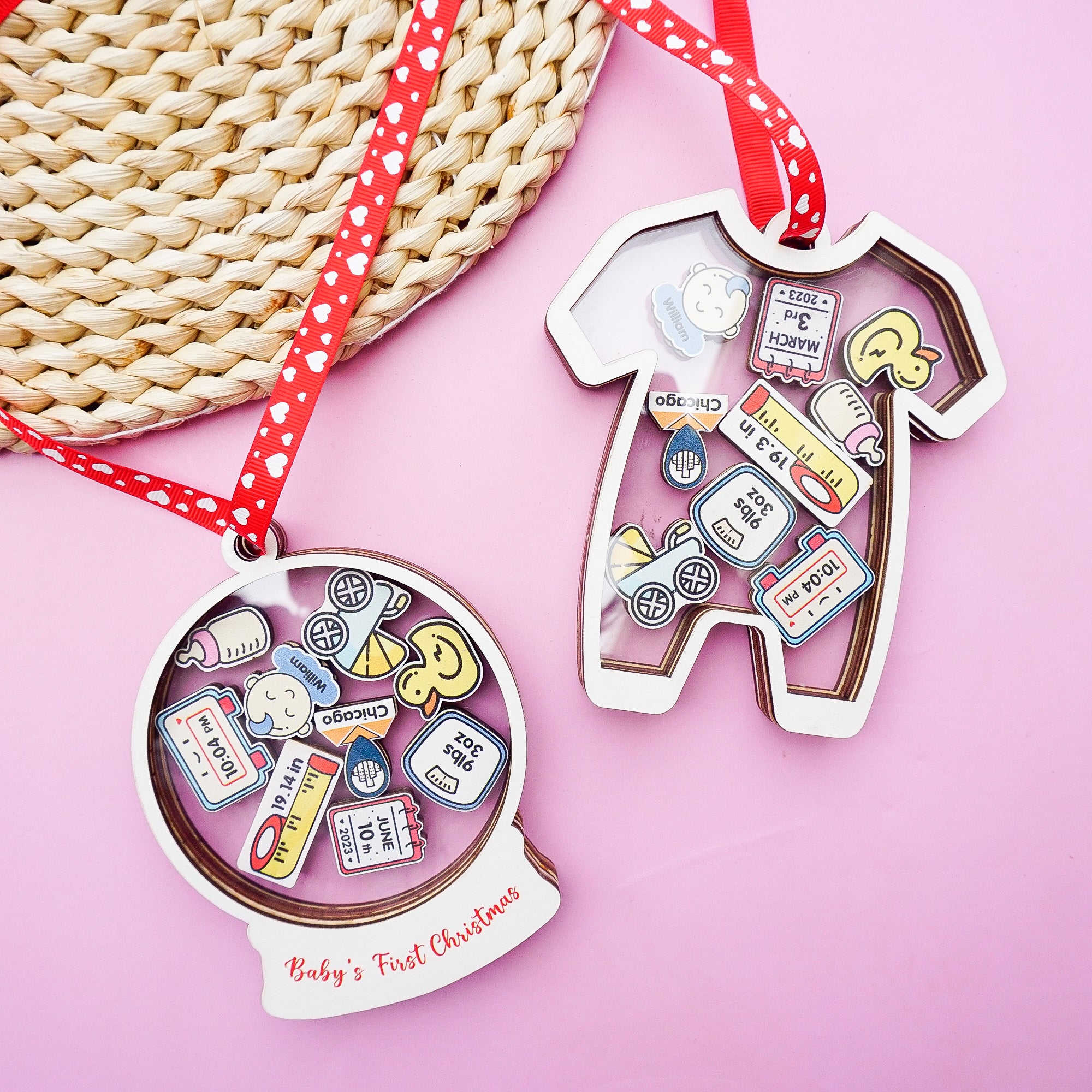 Baby Ornament Personalized Baby Ornaments Christmas