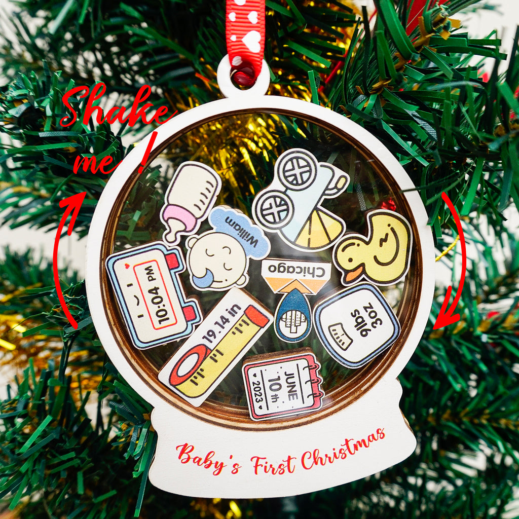 Baby Ornament Personalized Baby Ornaments Christmas