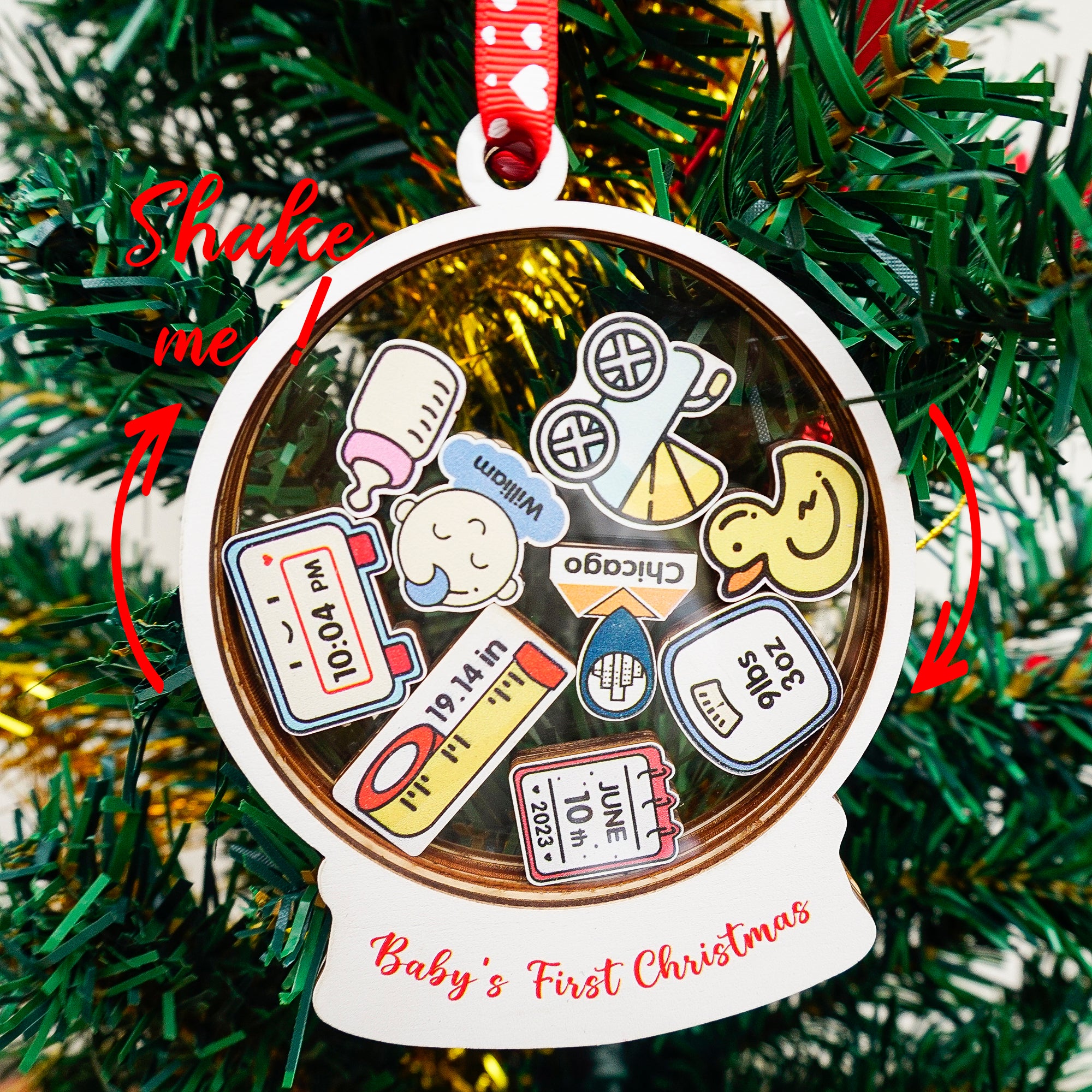 Baby Ornament Personalized Baby Ornaments Christmas