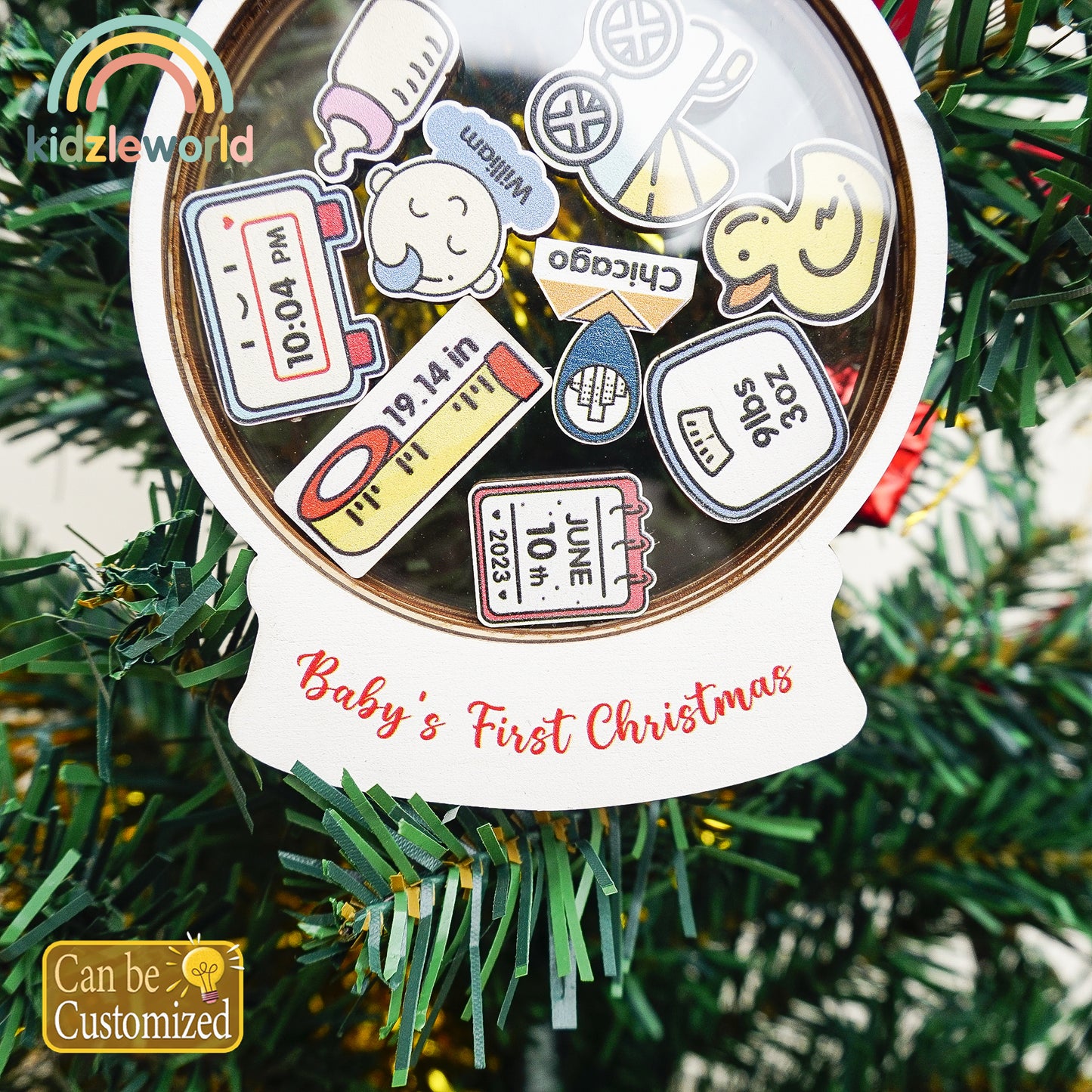 Baby Christmas Ornament, Personalized Ornament For Baby, Baby Ornaments