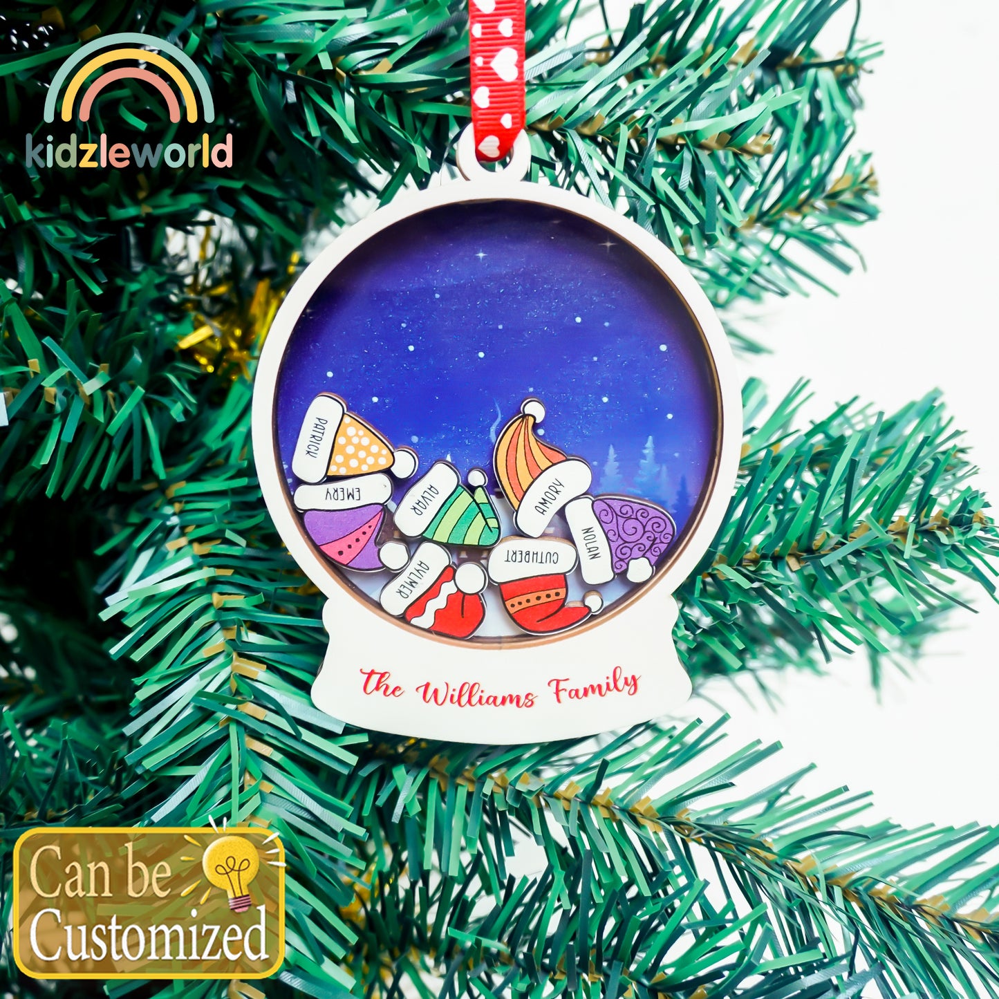 Family Tree Ornament Personalized, Christmas Tree Ornaments, Christmas Holiday Ornaments, Holy Family Ornament