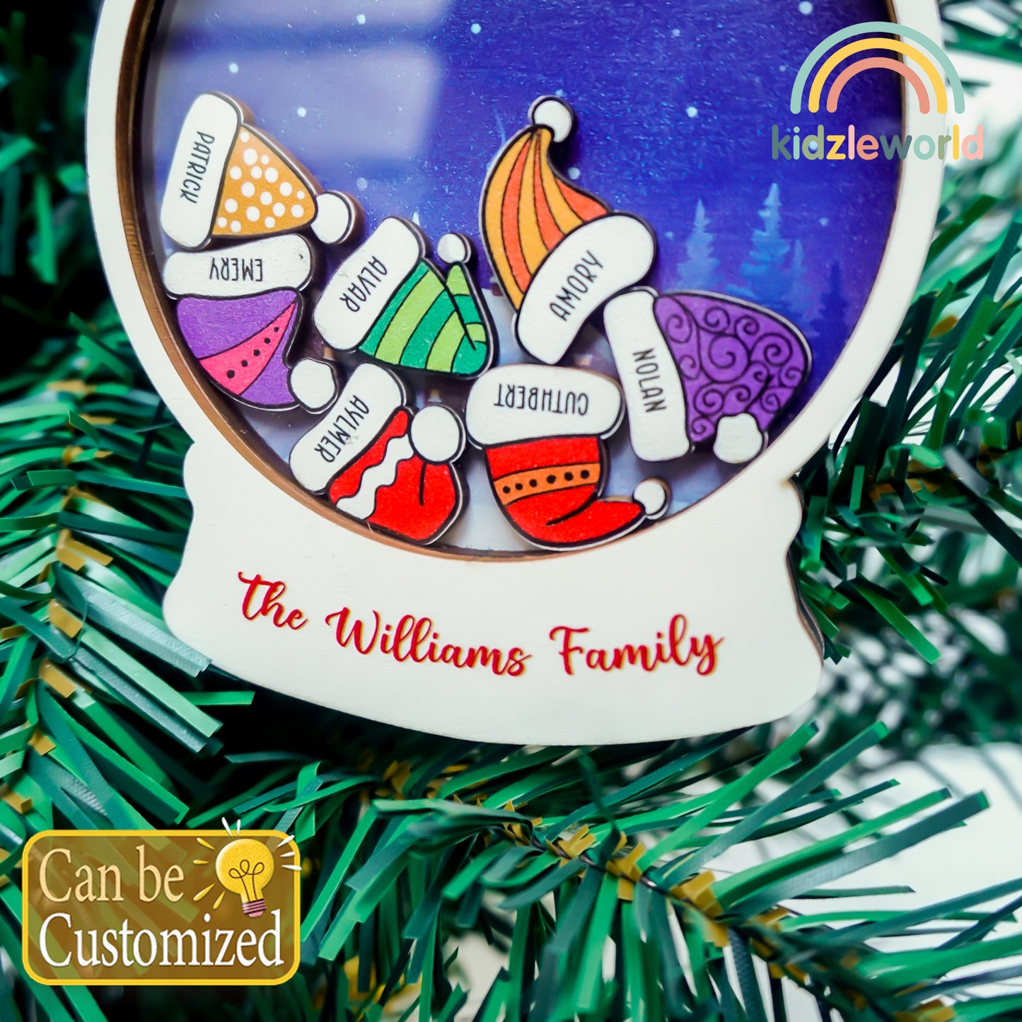 Family Tree Ornament Personalized, Christmas Tree Ornaments, Christmas Holiday Ornaments, Holy Family Ornament