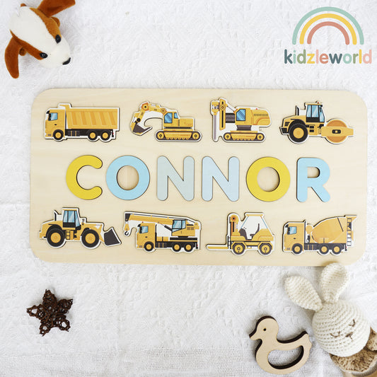 KZW69 Personalized Wooden Name Puzzle Gift for Baby