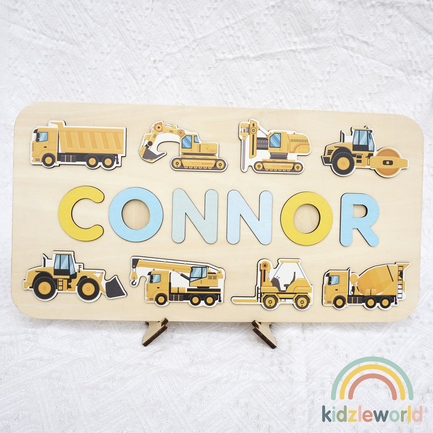 KZW69 Personalized Wooden Name Puzzle Gift for Baby