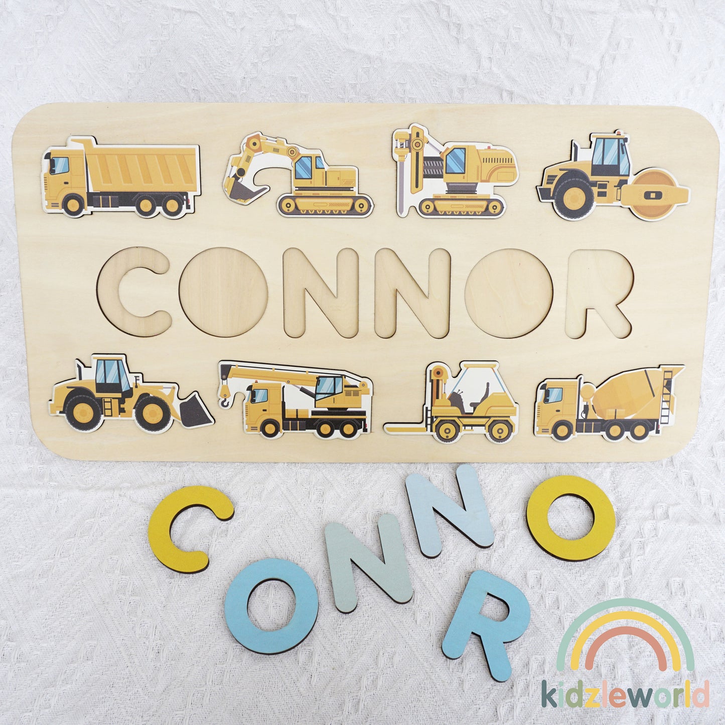 KZW69 Personalized Wooden Name Puzzle Gift for Baby